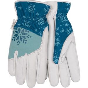 Kinco Women’s Kincopro Lined Premium Grain Goatskin in Blue Snowflake - Small